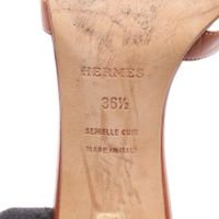 【二手】Hermes 爱马仕 铆钉皮革穆勒鞋 凉鞋 女士 Used B
