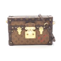 【二手】LOUIS VUITTON 单肩包/斜挎包 Petite Malle Monogram Reverse M45960 PVC涂层帆布 Petite Malle 女士