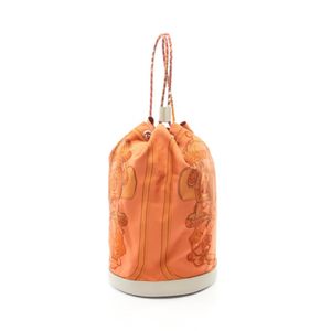 [Used] Hermes HERMES Shoulder Bag Soie Coeur 22 BRIDES de GALA Orange Silk Soie Coeur 22 Women's Used A