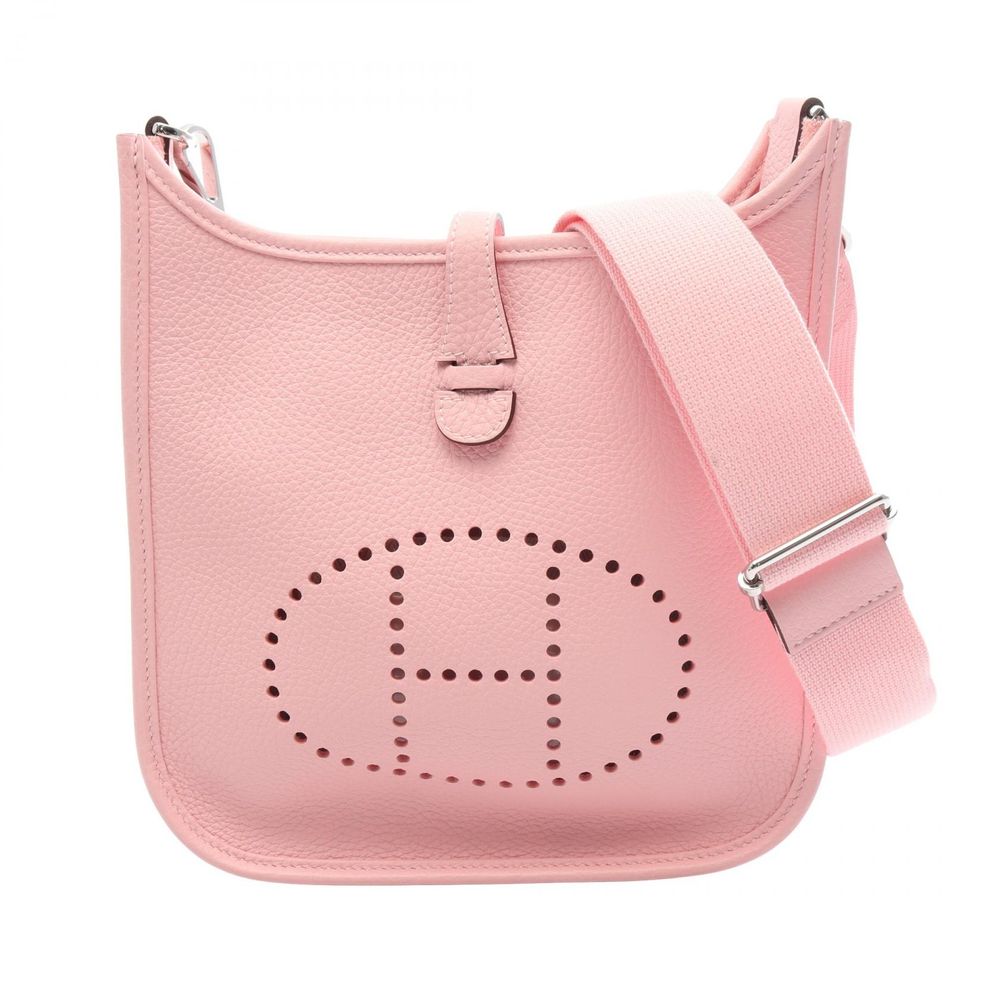 【二手】Hermes 爱马仕 单肩包/斜挎包 Evelyne III 23 Rose Sakura 皮革 女士 Used A