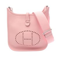 【二手】Hermes 爱马仕 单肩包/斜挎包 Evelyne III 23 Rose Sakura 皮革 女士 Used A