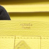 [Used] Hermes HERMES Bi-fold Long Wallet Bearn Soufflet Lime Lime Other Bearn Soufflet Lime Ladies Used A