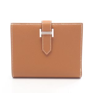 [Used] Hermes HERMES Bi-fold Wallet Bearn Compact Gold 039790CK Gold Other Bearn Compact Gold Women's Used A