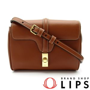 Celine Mini Soft 16 Seize 單肩包 10L353EQR.04LU 小牛皮小姐單肩包

棕褐色 [二手]