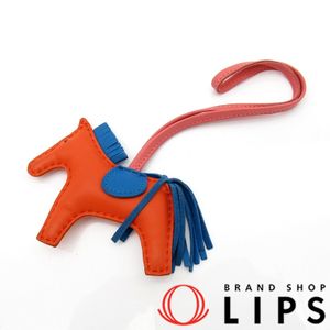 Hermes 에르메스 로데오 참 PM 아뇨밀로 여성용 로즈 아잘레/블루 잔지바르/오렌지 포피 [중고]