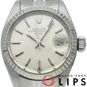 勞力士蠔式恆動日曆型女錶，古董款，Datejust 女士腕錶 6917 (5)，18K 白金/不鏽鋼，銀色，拋光，1978 年，成色極佳 [二手]
