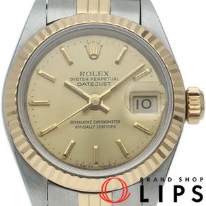 勞力士 Datejust 女士腕錶 69173(9) - 附原廠錶盒、保固卡和國際保固卡 - 18K 黃金/不鏽鋼 - 香檳色顏色- 1985 年 - 成色極佳 - 二手