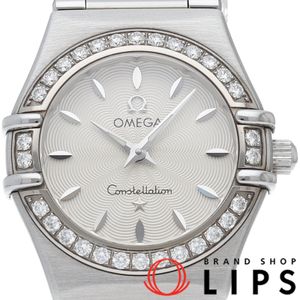 OMEGA 컨스텔레이션 미니
 22.5mm 다이아 베젤 Constellation mini
 22.5mm 1466.31 SS 여성용 시계 실버 폴리싱 완료 미품 【중고】