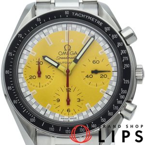 OMEGA 스피드마스터 레이싱 크로노그래프 39mm 옐로우 Speedmaster Racing 3510.12 보증서 여분 링크 1개 SS 남성용 시계 옐로우 폴리싱 완료 최상급품 【중고】