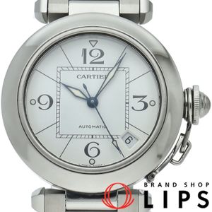Cartier 파샤 C 워치 Pasha C W31074M7 박스 포함 SS 남성용 시계 화이트 폴리싱 완료 미품 【중고】
