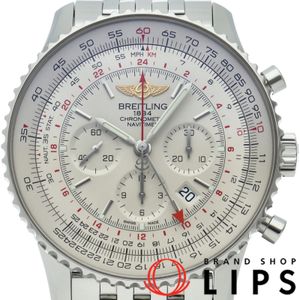ブライトリング ナビタイマーB04 クロノグラフ GMT 48 Navitimer B04 Chronograph GMT 48 AB0441/AB044121/G783 箱 保証書 SS メンズ時計 アイボリー 仕上げ済 美品 【中古】