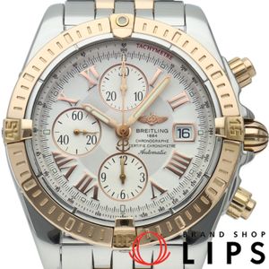 ブライトリング クロノマットエボリューション コンビブレス Chronomat Evolution C13356/C156A19PAC K18PG/SS メンズ時計 ホワイト 仕上げ済 美品 【中古】