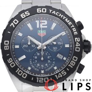 タグ・ホイヤー フォーミュラ1 クロノグラフ 43mm ブルー Formula 1 Chronograph CAZ101AV.BA0842 箱 保証書 SS メンズ時計 ブルー 仕上げ済 美品 【中古】