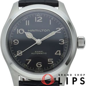 ハミルトン カーキフィールド マーフ オート 38mm Khaki Field Murph Auto H704050/H70405730 箱 保証書 SS/革 メンズ時計 ブラック 美品 【中古】