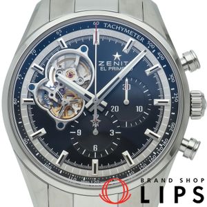 ゼニス クロノマスター1969 オープン エルプリメロ ウォッチ 42mm Chronomaster 1969 El Primero Open 03.2040.4061/21.M2040 箱 保証書 SS メンズ時計 ブラック 仕上げ済 美品 【中古】