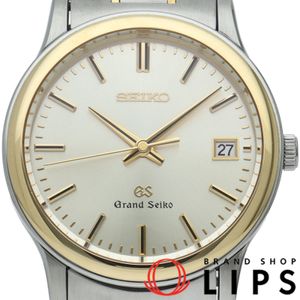 セイコー グランドセイコー メンズ時計 クォーツ Grand Seiko Quartz SBGF014/8J56-7000 K18YG/SS メンズ時計 シルバー 仕上げ済 美品 【中古】