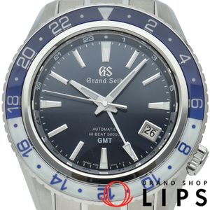セイコー グランドセイコー メカニカル ハイビート36000 GMT 44mm スポーツコレクション Grand Seiko Mechanical Hi-Beat 36000 GMT SBGJ237/9S86-00K0 冊子 SS メンズ時計 ブルー 仕上げ済 美品 【中古】