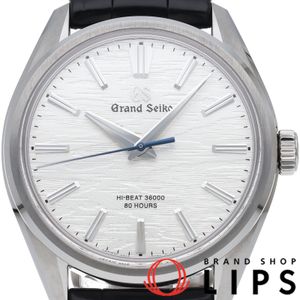 セイコー グランドセイコー メカニカル ハイビート36000 38.6mm 白樺 エボリューション9コレクション Grand Seiko Evolution 9 Collection SLGW003/9SA4-00B0 箱 保証書 チタン/革 メンズ時計 シルバー 美品 【中古】