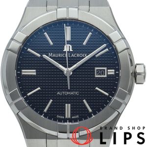 モーリス・ラクロア アイコン オートマチック ウォッチ 42mm AIKON AUTOMATIC DATE 42MM AI6008-SS002-330-1 箱 保証書 SS メンズ時計 ブラック 仕上げ済 美品 【中古】