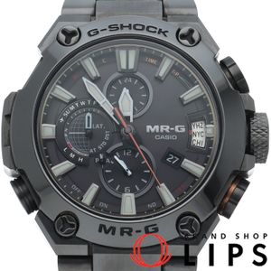 カシオ G-SHOCK MR-G 黒備え GPSハイブリッド電波ソーラー時計 G-SHOCK MRG-G2000CB-1AJR 箱 保証書 チタン メンズ時計 ブラック 美品 【中古】