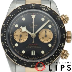 นาฬิกา TUDOR Black Bay Chrono S&G รุ่น M79363N-0001 พร้อมกล่องและใบรับประกัน วัสดุ K18YG/SS สำหรับผู้ชาย หน้าปัดสีดำ/แชมเปญ ผ่านการขัดเงา สภาพดีเยี่ยม 【สินค้ามือสอง】