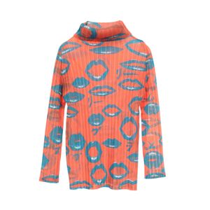 [중고] PLEATS PLEASE ISSEY MIYAKE 티셔츠/커트소 플리츠 패턴 하이넥 여성용 Used A