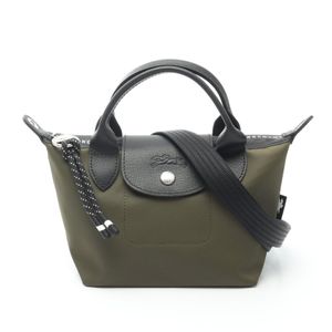 【중고】 LONGCHAMP 손가방 르 플리아쥬 에너지 XS 2WAY L1500HSR892 캔버스 레더 르 플리아쥬 에너지 XS 탑 핸들 백