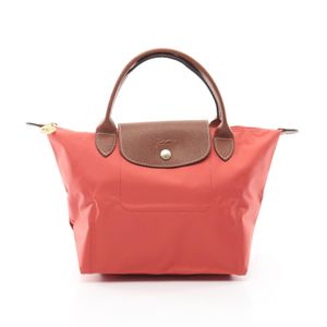 【중고】 LONGCHAMP 손가방 르 플리아쥬 오리지널 S 탑 핸들 백 L1621089218 캔버스 레더 르 플리아쥬 오리지널 S 탑 핸들 백