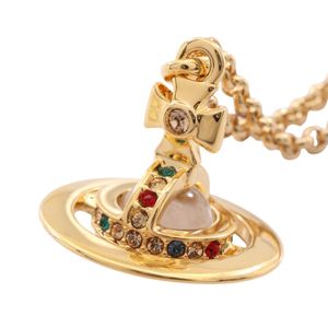 [Used] Vivienne Westwood Necklace NEW PETITE ORB 63020098R001 GP (Gold Plated) Necklace for Women Brand New