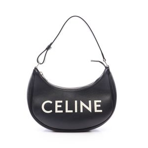 [중고] CELINE AVA 미디엄 손가방 블랙/화이트 레더 여성용 Used A