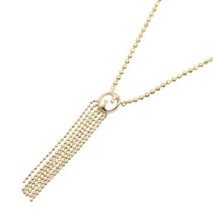 【二手】Gucci GG流蘇項鍊，頸圍40厘米，18K（黃金），GG流蘇項鍊，女士，二手