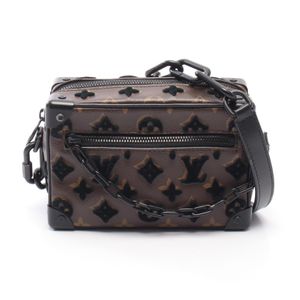 【二手】路易威登LOUIS VUITTON單背包 Mini Soft Trunk Monogram Tuffetage M68970 Noir PVC塗層帆布皮革 Mini Soft Trunk