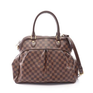 【二手】路易威登LOUIS VUITTON Trevi GM 手提包 Damier Ebene 2WAY N51998 PVC塗層帆布皮革 Trevi GM 女士二手 B