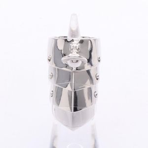 [Used] Vivienne Westwood ARMOUR RING 6403000301P019L Sterling Silver 925 Ring Unisex Brand New