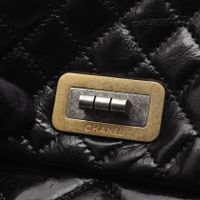 [Pre-owned] Chanel CHANEL Shoulder Bag 2.55 Matelassé Combination Hardware Black Calfskin (Cowhide) Lambskin (Sheepskin) 2.55 Matelassé Chain Tote Women's