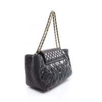 [Pre-owned] Chanel CHANEL Shoulder Bag 2.55 Matelassé Combination Hardware Black Calfskin (Cowhide) Lambskin (Sheepskin) 2.55 Matelassé Chain Tote Women's