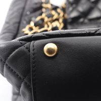 [Pre-owned] Chanel CHANEL Shoulder Bag 2.55 Matelassé Combination Hardware Black Calfskin (Cowhide) Lambskin (Sheepskin) 2.55 Matelassé Chain Tote Women's
