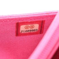 【สินค้ามือสอง】 ชาแนล CHANEL กระเป๋าสะพายไหล่ Matelasse A33814 สีชมพู หนังคาเวียร์ (Grained Calfskin) กระเป๋าสตางค์แบบมีสายโซ่ สำหรับผู้หญิง สภาพ A