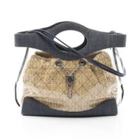 [สินค้ามือสอง] ชาแนล CHANEL กระเป๋าสะพายไหล่ CHANEL 31 Large Shopping Bag 2WAY AS0517 สีเดนิมบลู/เบจ ไวนิล เดนิม CHANEL 31 Large Shopping Bag