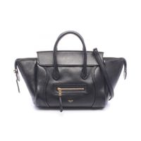 [Used] Celine CELINE Handbag Little Luggage Small 2WAY L108J3056.38NO Black Leather Little Luggage Small Women's Used A