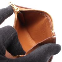 [Used] Hermes Charniere Compact Tri-fold Wallet, Gold, Gold, Other, Charniere Compact Gold, Women's, Unused