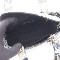 【สินค้ามือสอง】 ดิออร์ Dior กระเป๋าถือ Lady Dior Small Florilegio 2WAY สีดำ/หลากสี หนัง Lady Dior Florilegio 2way Tote Small