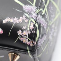 【สินค้ามือสอง】 ดิออร์ Dior กระเป๋าถือ Lady Dior Small Florilegio 2WAY สีดำ/หลากสี หนัง Lady Dior Florilegio 2way Tote Small