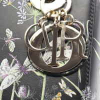 【สินค้ามือสอง】 ดิออร์ Dior กระเป๋าถือ Lady Dior Small Florilegio 2WAY สีดำ/หลากสี หนัง Lady Dior Florilegio 2way Tote Small
