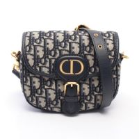 【สินค้ามือสอง】 ดิออร์ Dior กระเป๋าสะพายไหล่ BOBBY Small Oblique สีเบจ/กรมท่า ผ้าแคนวาส หนัง สำหรับผู้หญิง