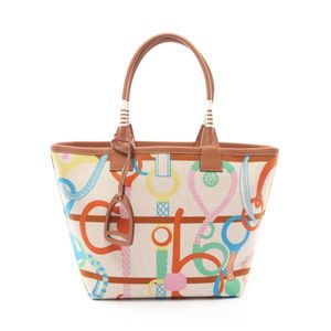 [Used] Hermes HERMES Tote Bag Steeple 28 Ecru Gold Lime Lime Beige Ecru/Gold/Cuivre/La Other Steeple 28 Ecru/Gold/Cuivre/ Lime/Beige