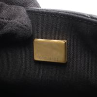 [Pre-owned] Chanel Matelassé Small Flap Shoulder Bag, Black Lambskin (Sheepskin Leather), Chain Shoulder Bag