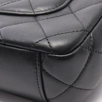 [Pre-owned] Chanel CHANEL Shoulder Bag top Handle Matelassé 2WAY AS4605 Black Lambskin (Sheepskin) Matelassé top Handle 2-way Chain Shoulder Bag