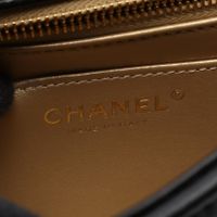 [Pre-owned] Chanel CHANEL Shoulder Bag top Handle Matelassé 2WAY AS4605 Black Lambskin (Sheepskin) Matelassé top Handle 2-way Chain Shoulder Bag