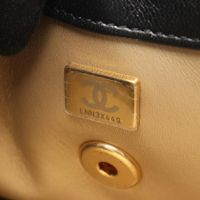 [Pre-owned] Chanel CHANEL Shoulder Bag top Handle Matelassé 2WAY AS4605 Black Lambskin (Sheepskin) Matelassé top Handle 2-way Chain Shoulder Bag